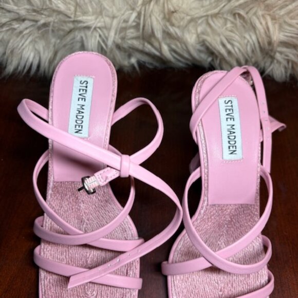 Steve Madden Pink Women's Blessing Heeled Sandal, Size 7.5 - Picture 2 of 3